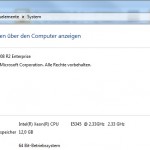 Windows 2008 R2 mit 1 CPU