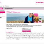 T-Mobile SimLock Seite