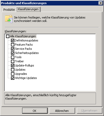 Windows Small Business Server 2011 Klassifizierungen
