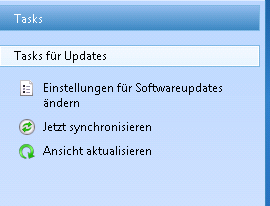 Windows Small Business Server 2011 Konsole Einstellungen für Software Updates ändern