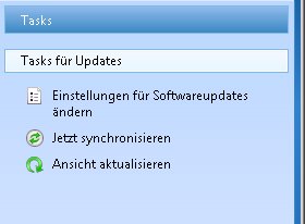 Windows Small Business Server 2011 Konsole Einstellungen für Software Updates ändern
